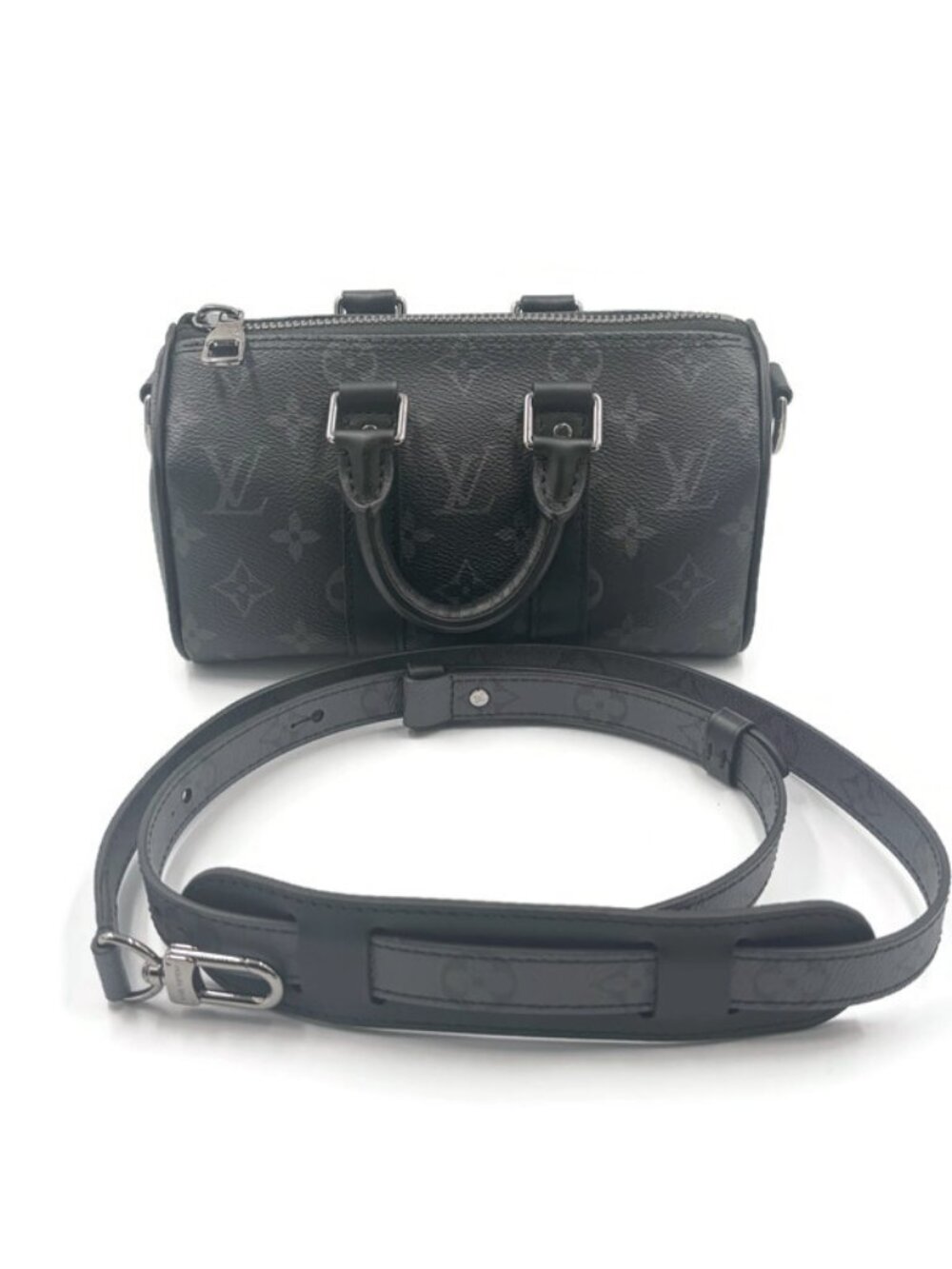 Authentic LOUIS VUITTON Keepall XS Monogram Eclipse Crossbody Bag